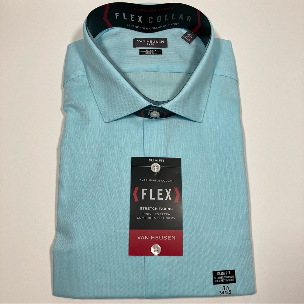 Van Heusen 17.5, 34/35 Slim Fit Dress Shirt NWT